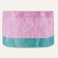 Deco Fringing | Metallic Turquoise Metallic Pink with Gold hardware