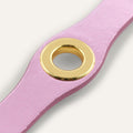 Deco Stud | Metallic Pink with Gold hardware