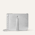 Ivy | Metallic Silver with Silver hardware
