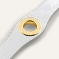Deco Mini | Metallic Silver with Gold hardware