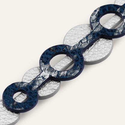 Art Deco Duo Mini | Midnight Pearl with Silver hardware