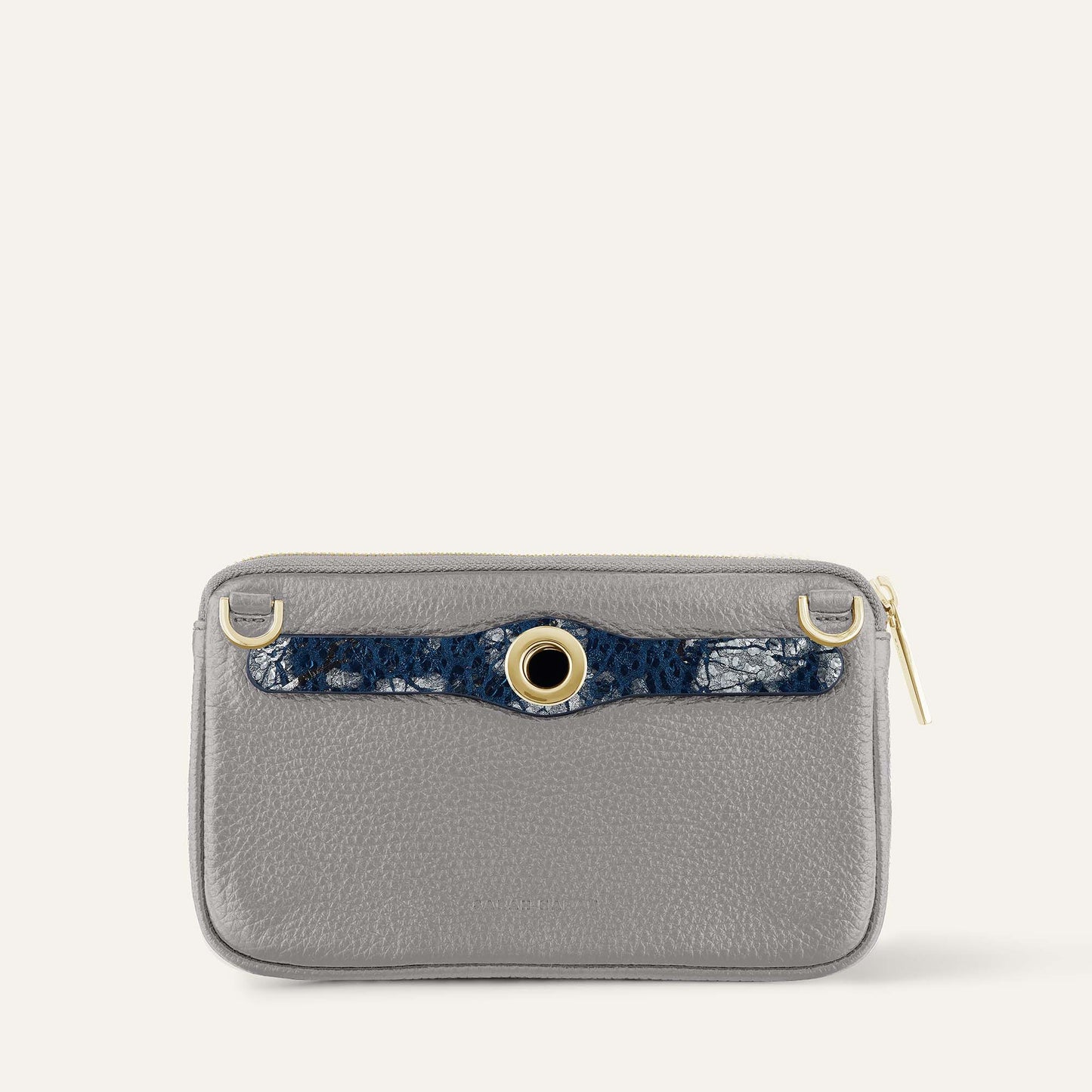 Millie Pouch | Midnight Pearl Titanium with Gold hardware