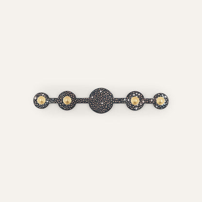 Deco Solo Mini | Multi Colour Shagreen  with Gold hardware