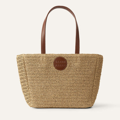 Complimentary Bag | Natural Cocoa with Gold hardware
