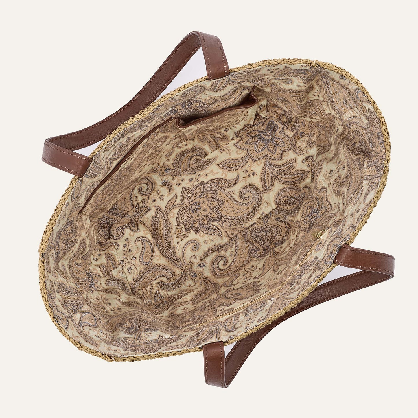 Complimentary Bag | Natural Cocoa with Gold hardware