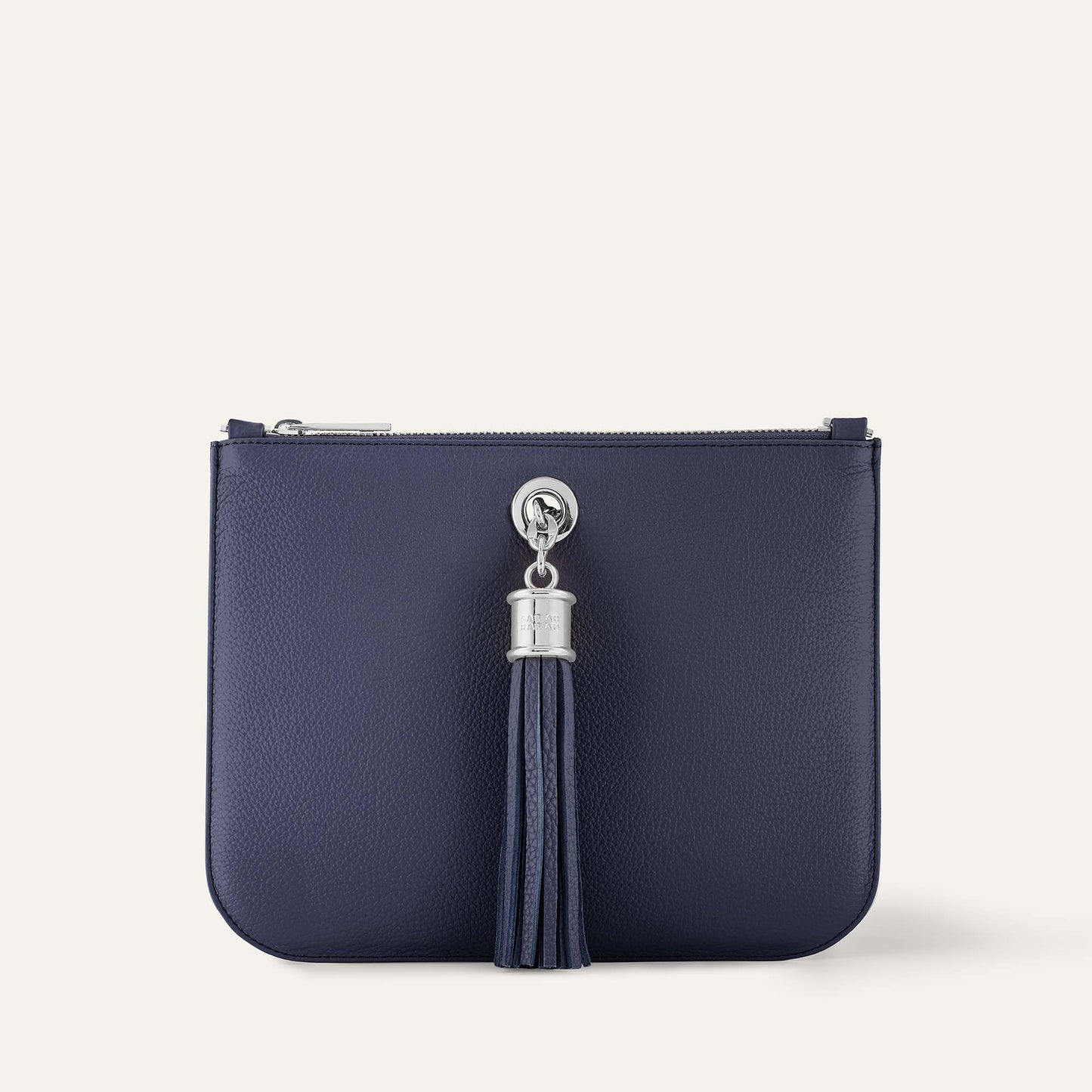 Dahlia Tote | Navy with Silver hardware