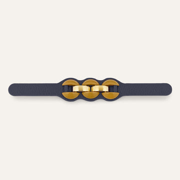 Luxe Loop Deco Classic | Navy with Gold hardware
