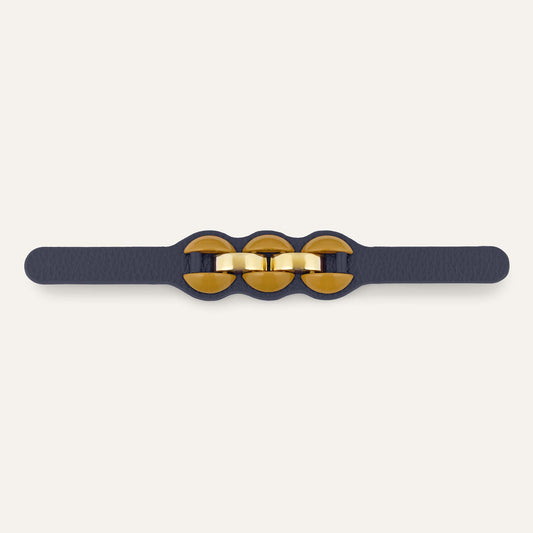 Luxe Loop Deco | Navy with Gold hardware