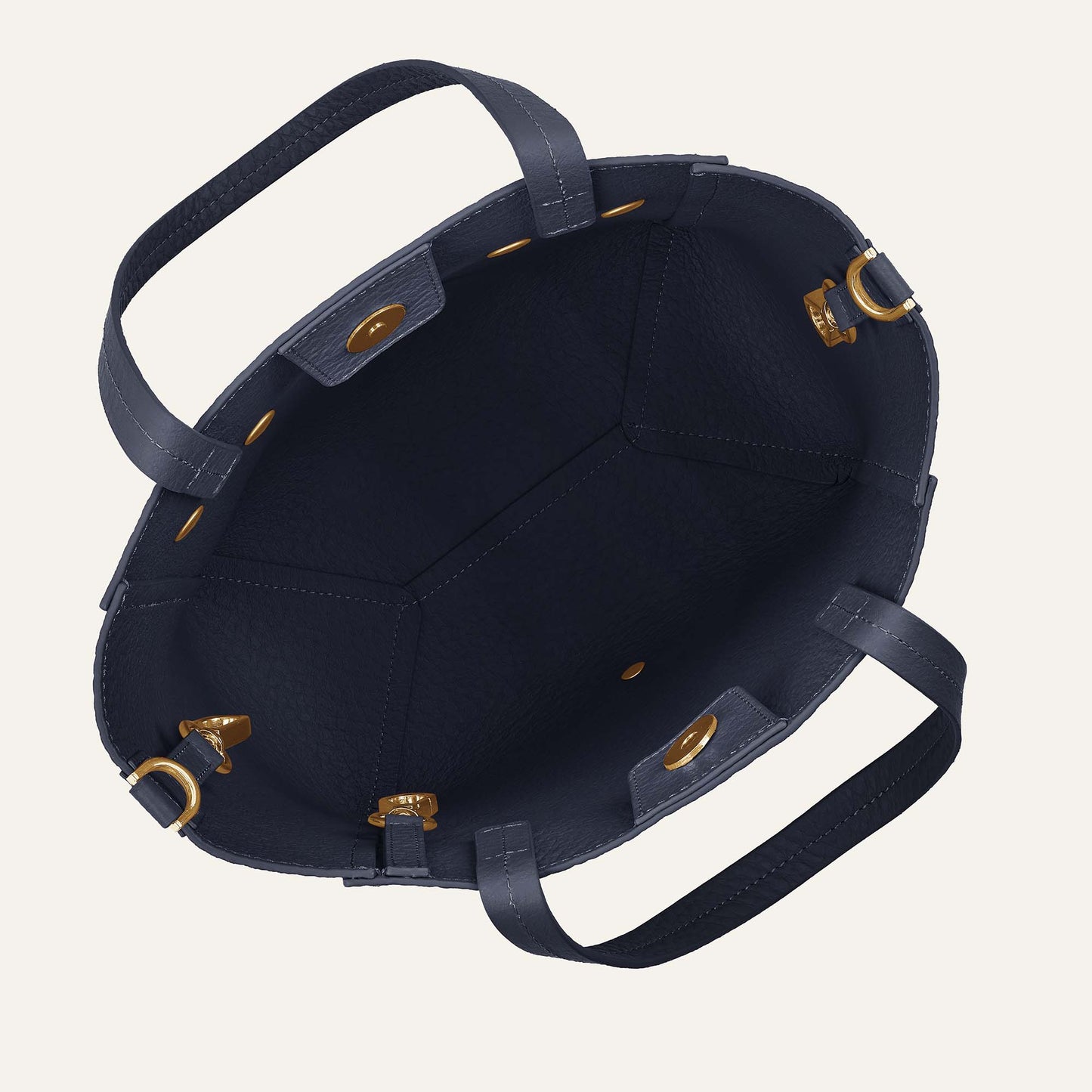Magnolia | Navy with Gold hardware