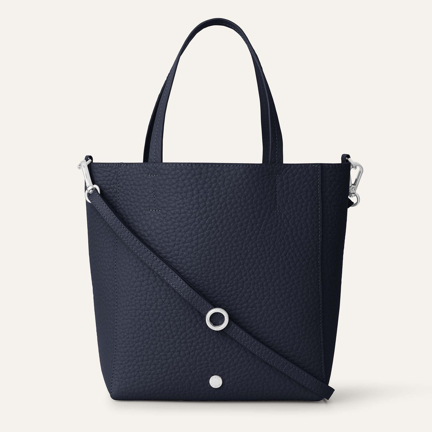 Magnolia | Navy with Silver hardware