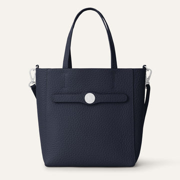 Magnolia  | Navy with Silver hardware