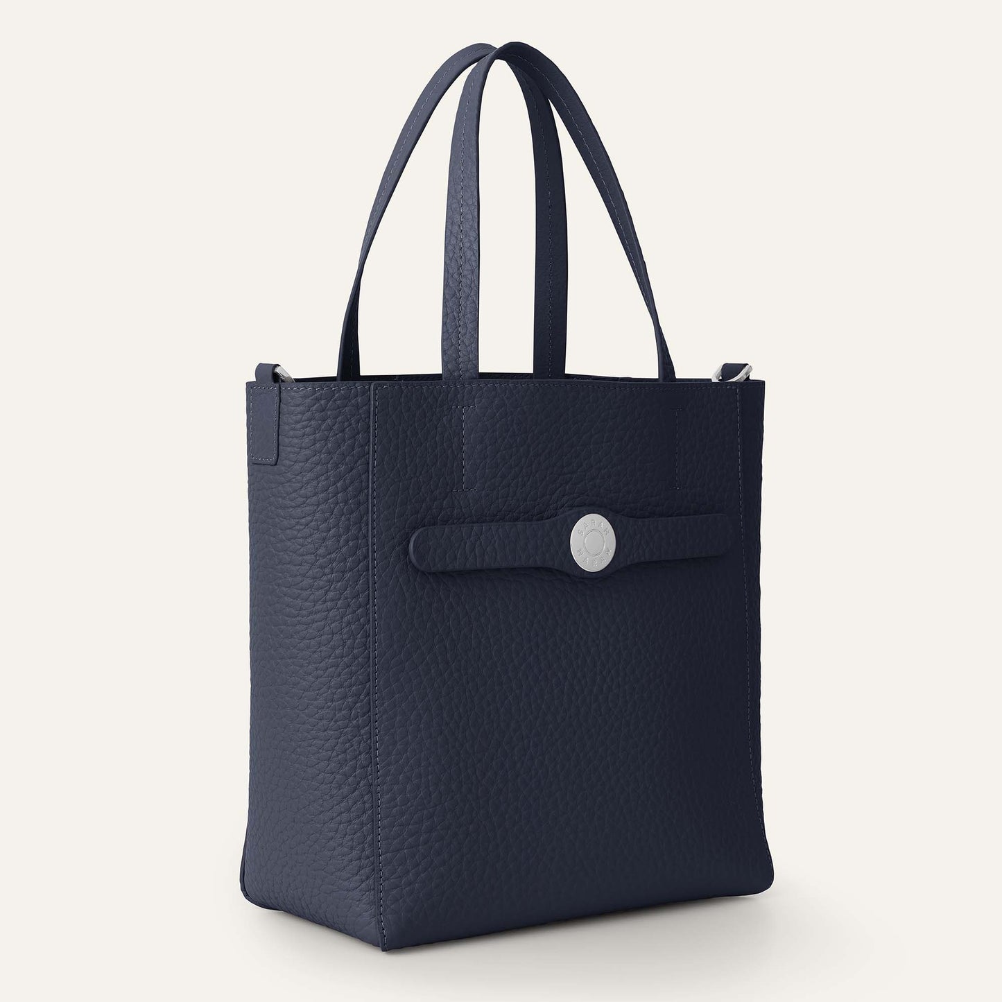 Magnolia | Navy with Silver hardware