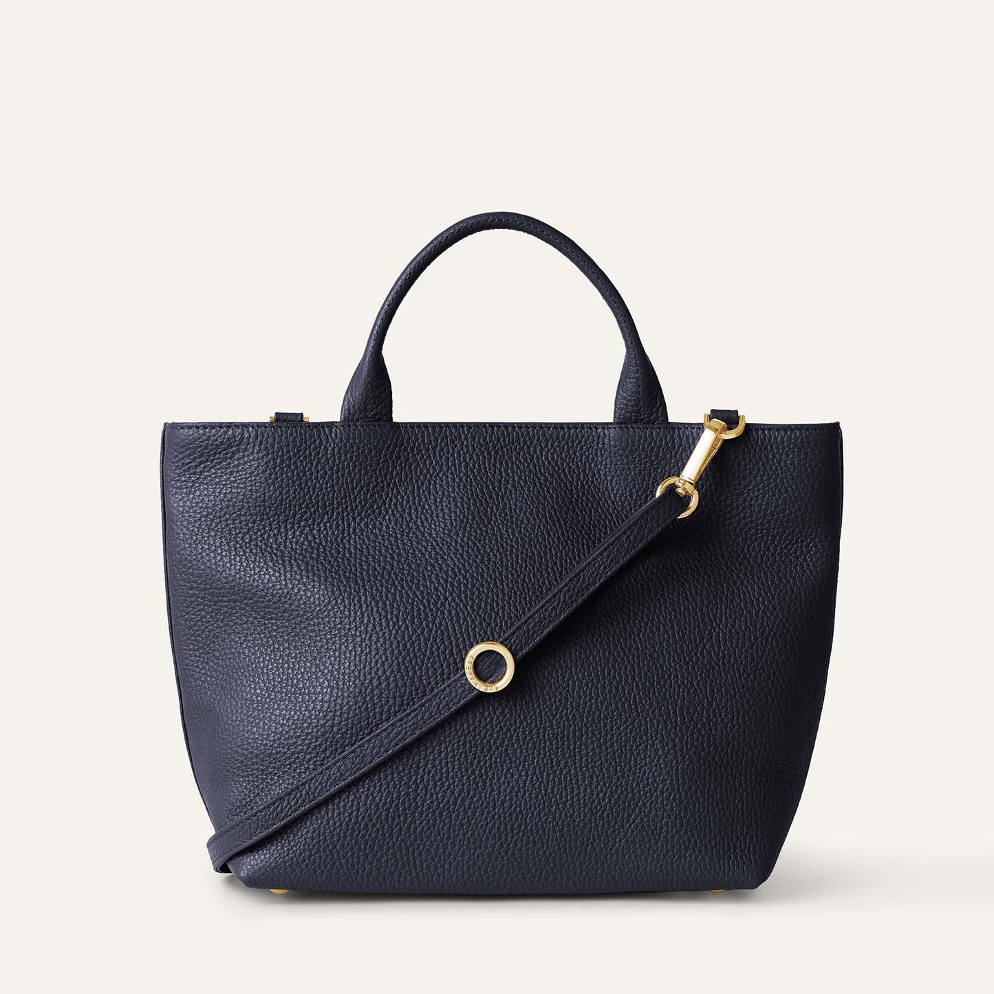 Dahlia Mini Tote | Navy with Gold hardware