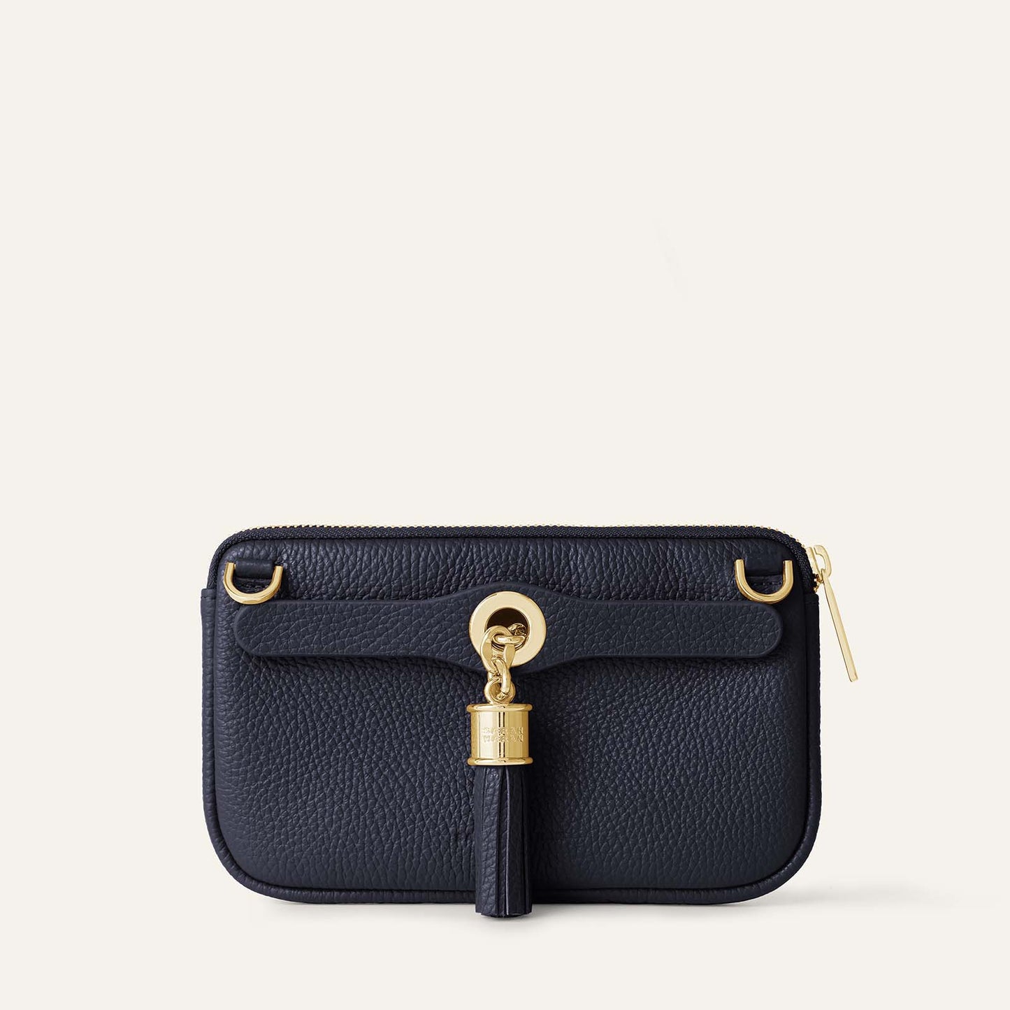 Dahlia Mini Tote | Navy with Gold hardware