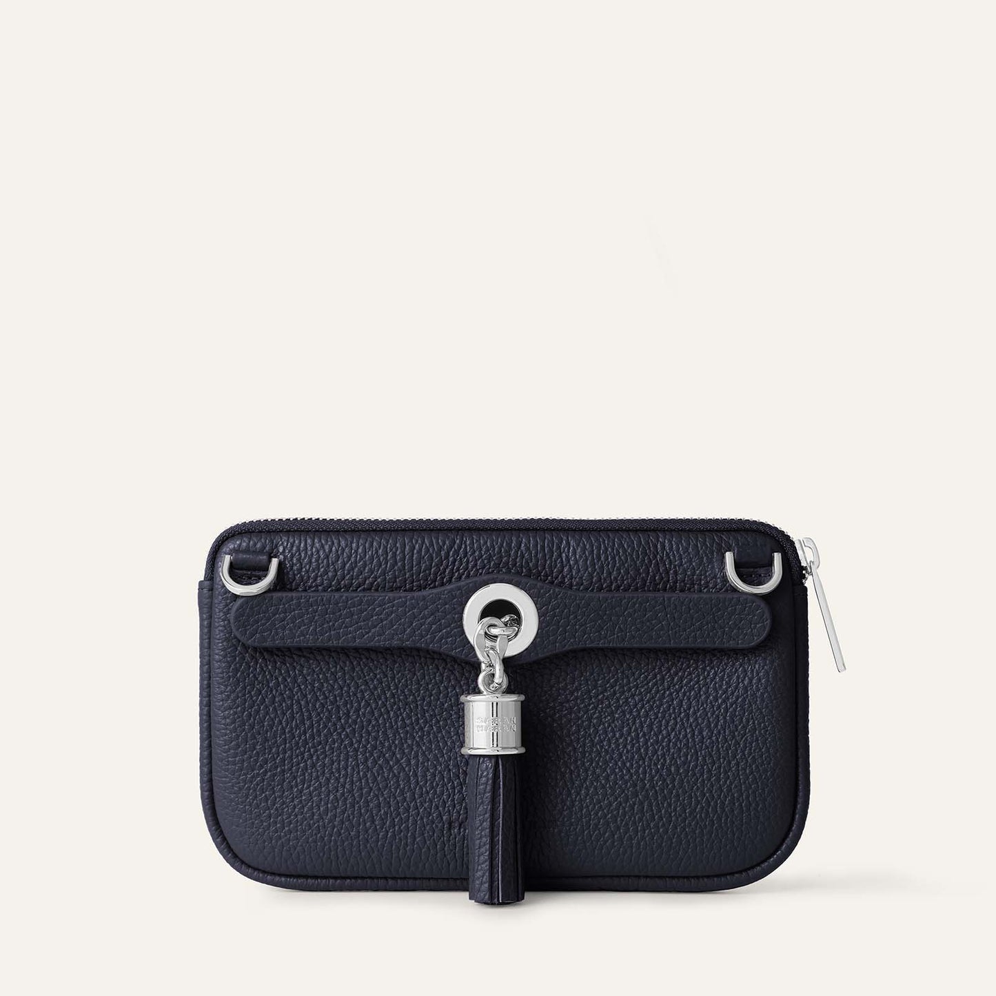 Dahlia Mini Tote | Navy with Silver hardware