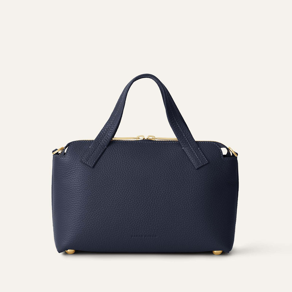 Mini J | Navy with Gold hardware