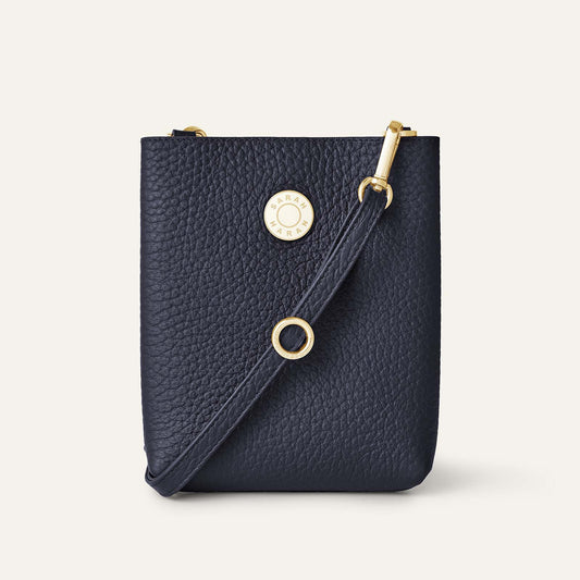 Minnie | Navy Bicouture & Paisley Blue with Gold hardware