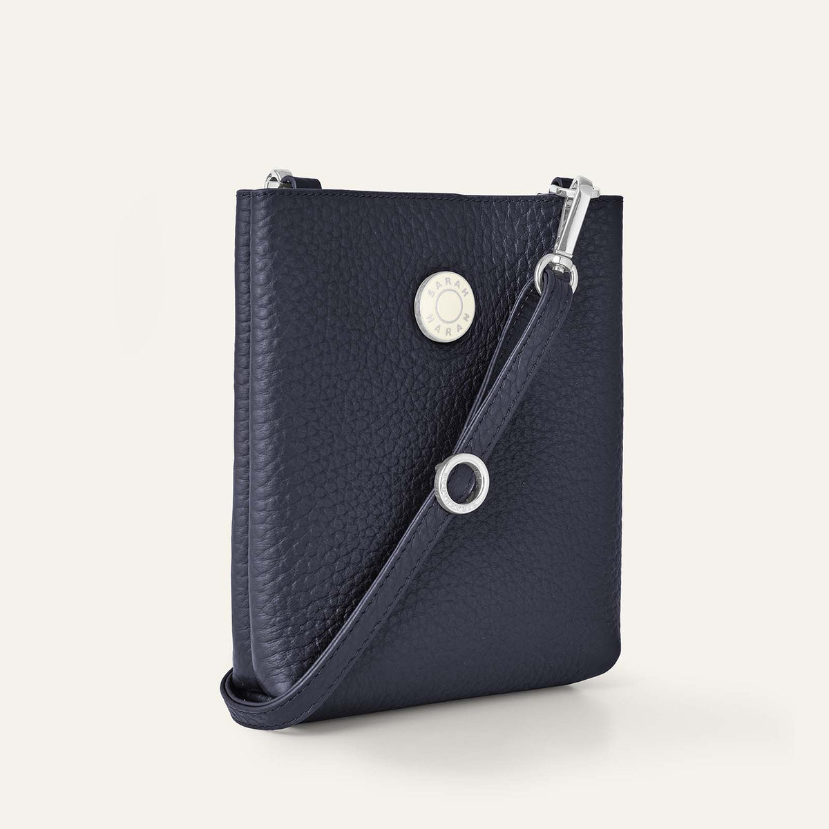 Minnie | Navy Bicouture & Paisley Blue with Silver hardware