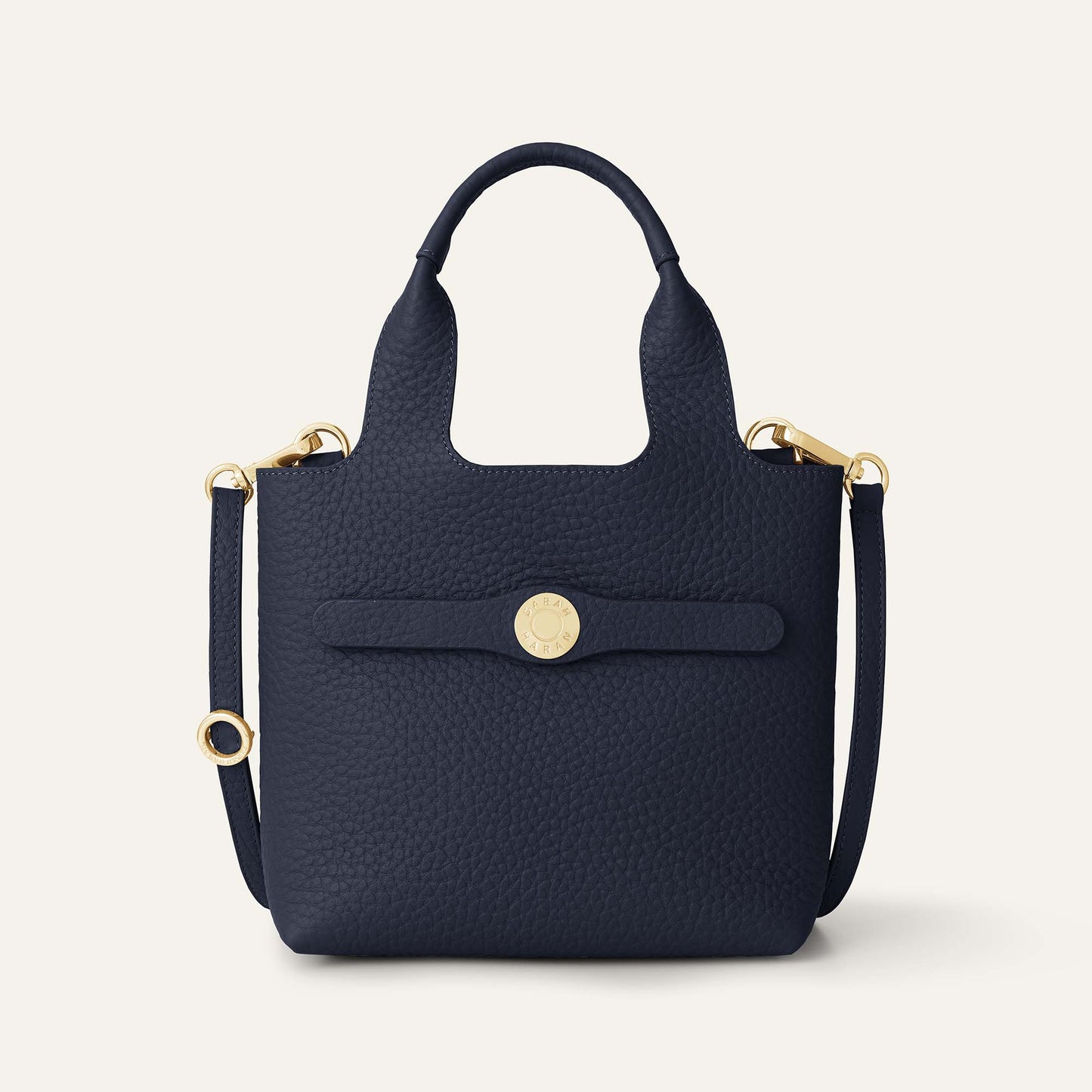 Tansy Mini | Navy with Gold hardware