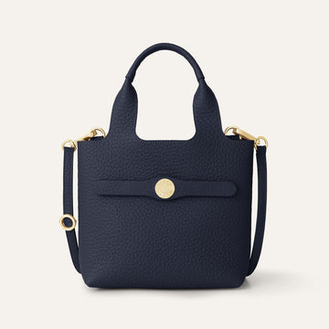 Tansy Mini | Navy with Gold hardware