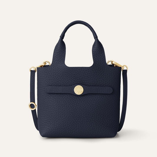 Tansy Mini | Navy with Gold hardware