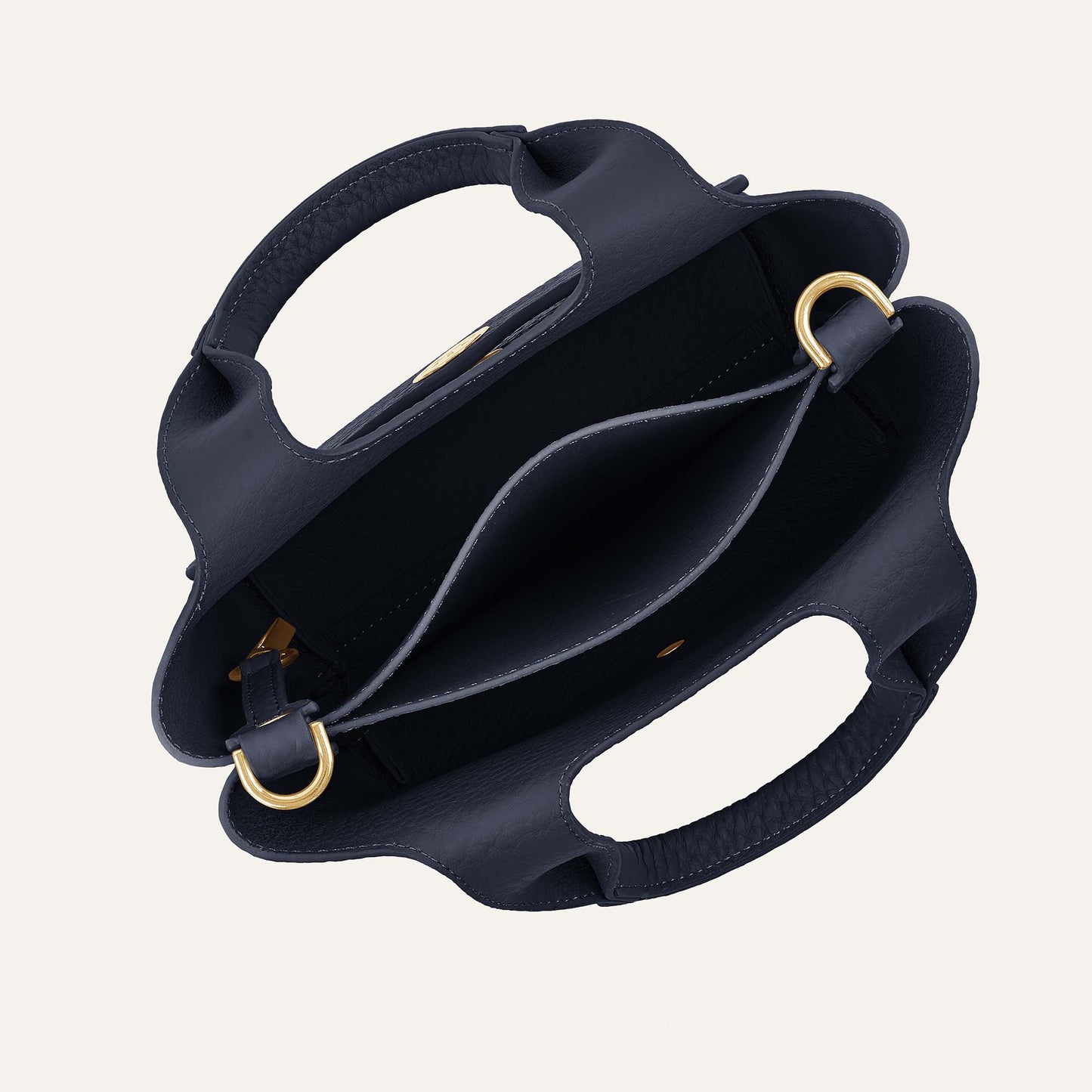 Tansy Mini | Navy with Gold hardware