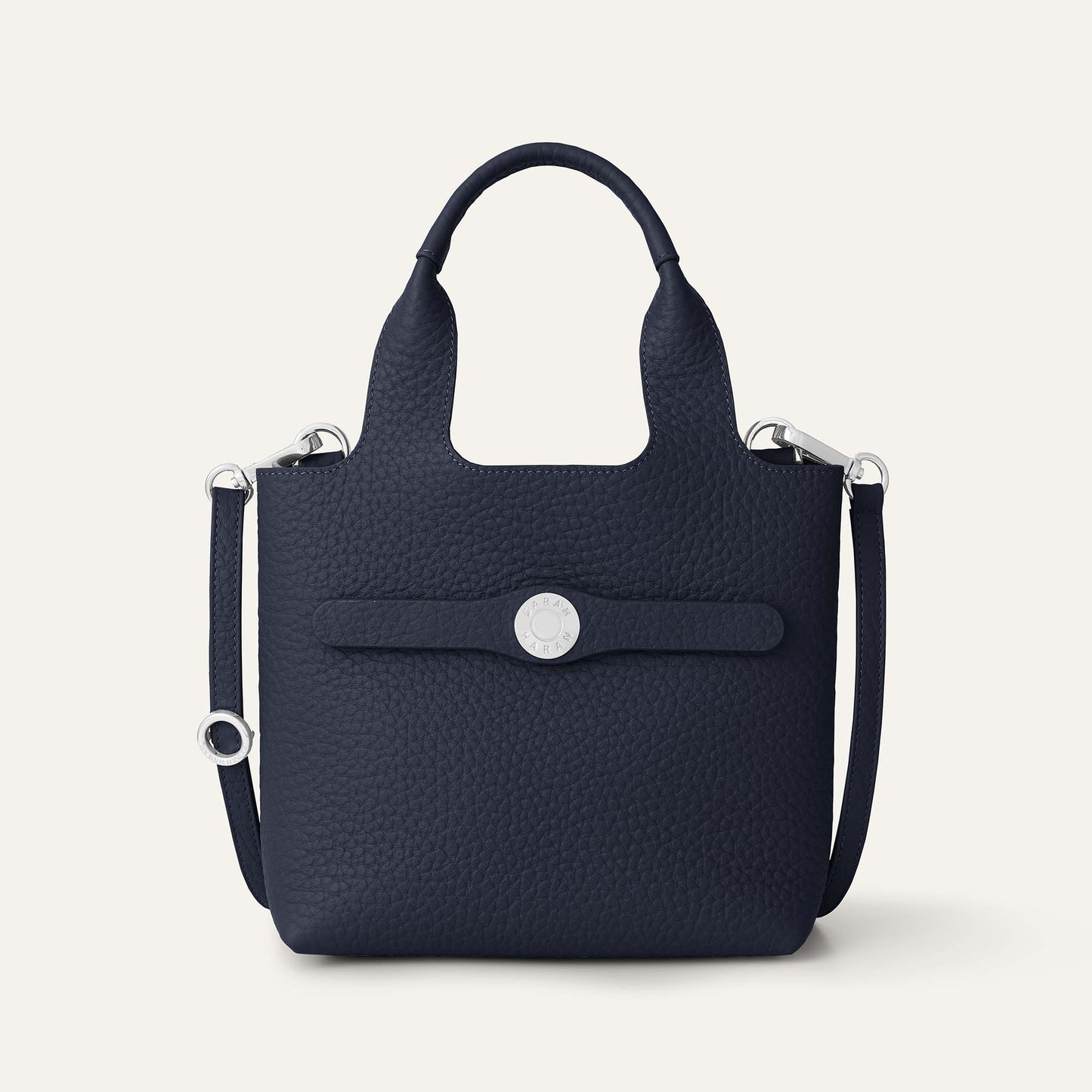 Tansy Mini | Navy with Silver hardware