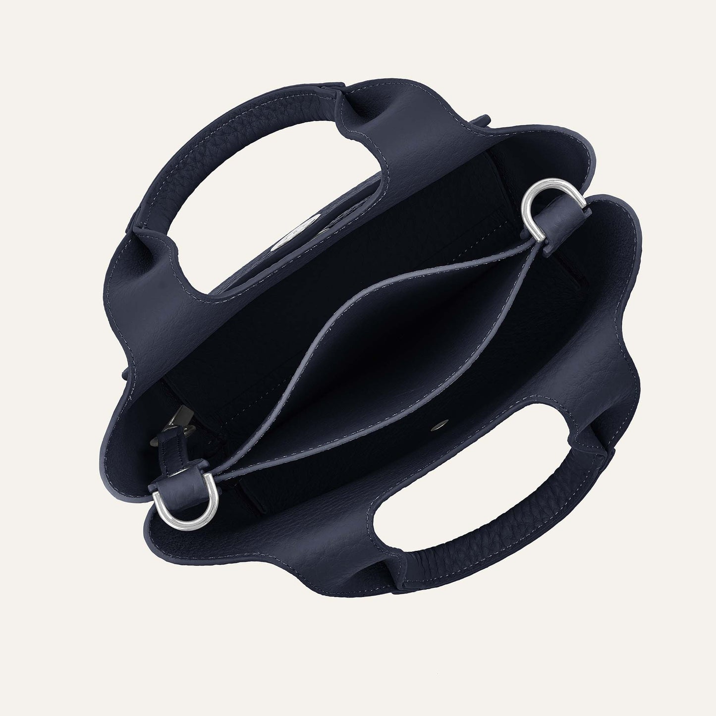 Tansy Mini | Navy with Silver hardware