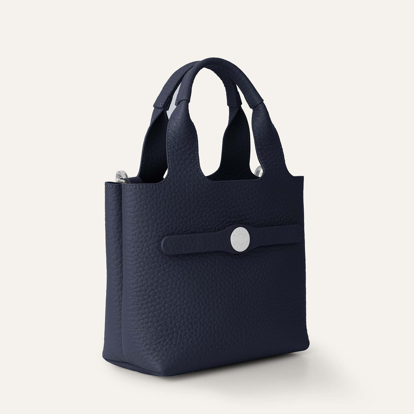 Tansy Mini | Navy with Silver hardware