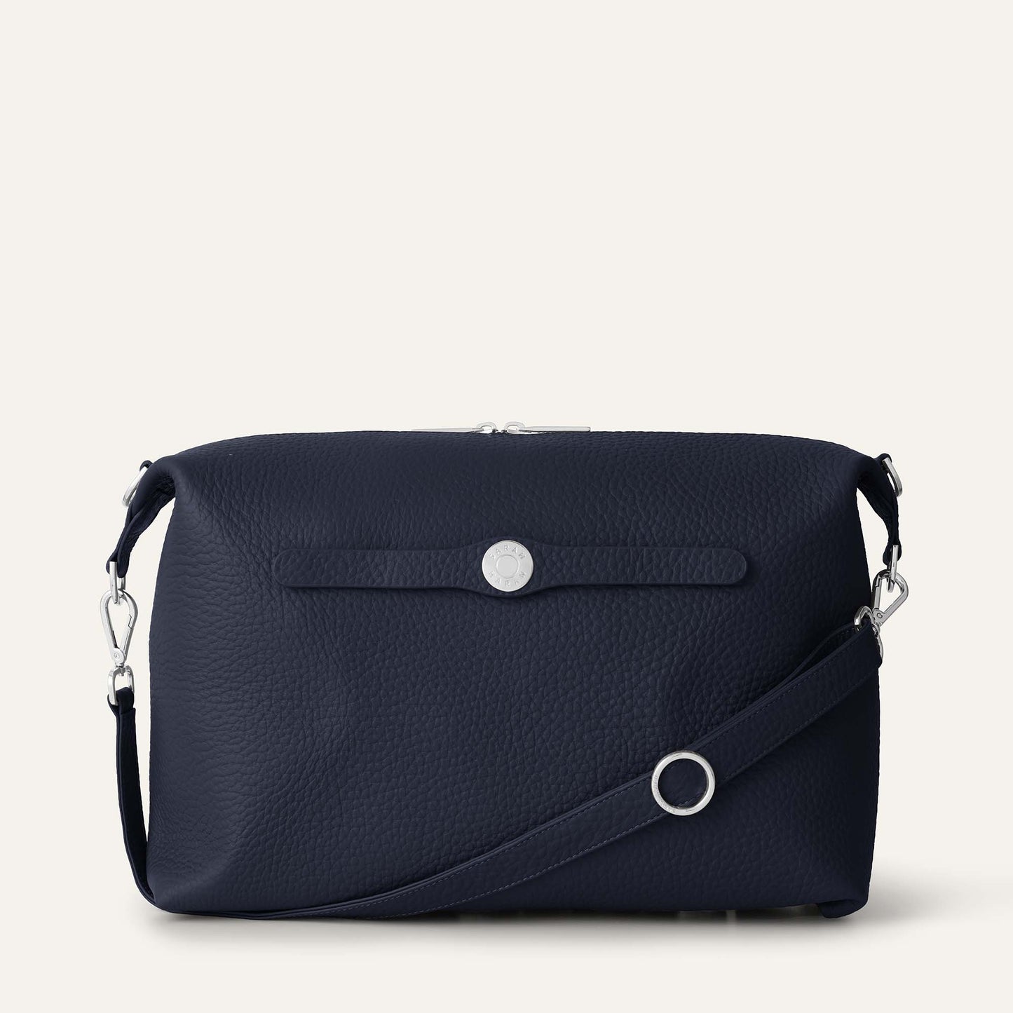 Lotus | Navy with Silver hardware