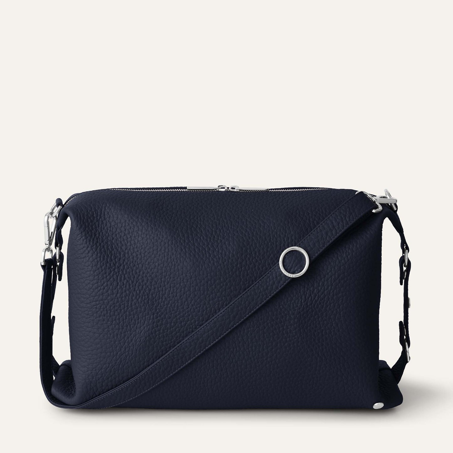 Lotus | Navy with Silver hardware