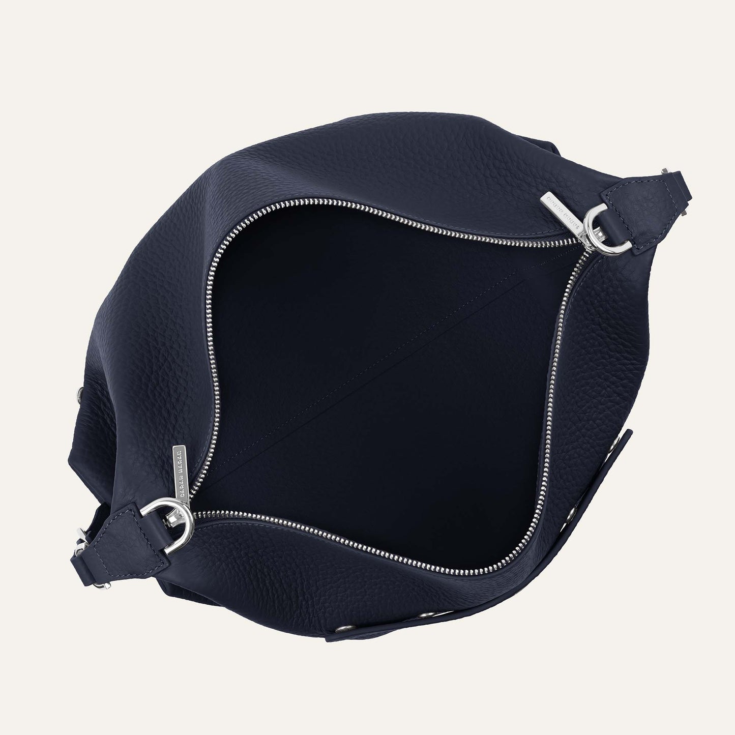 Lotus | Navy with Silver hardware