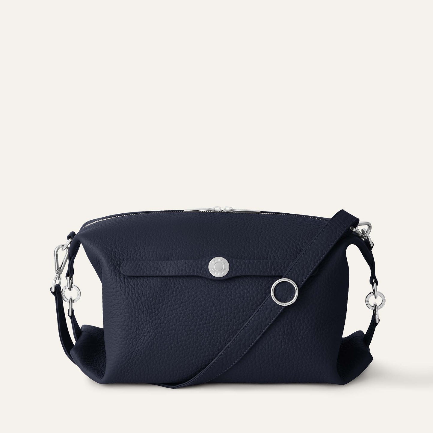 Lotus | Navy with Silver hardware
