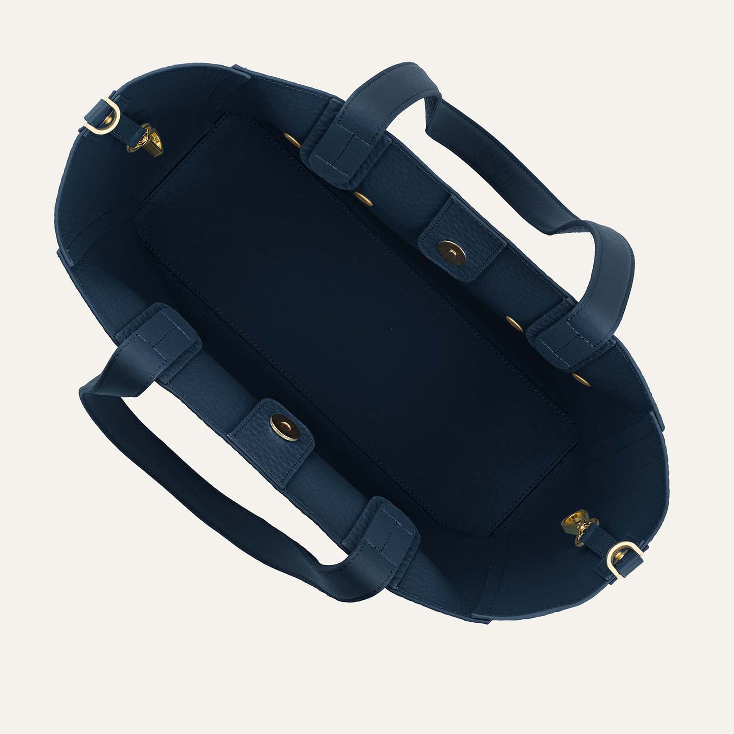 Sarah Tote - Bicouture | Navy Bicouture with Gold hardware