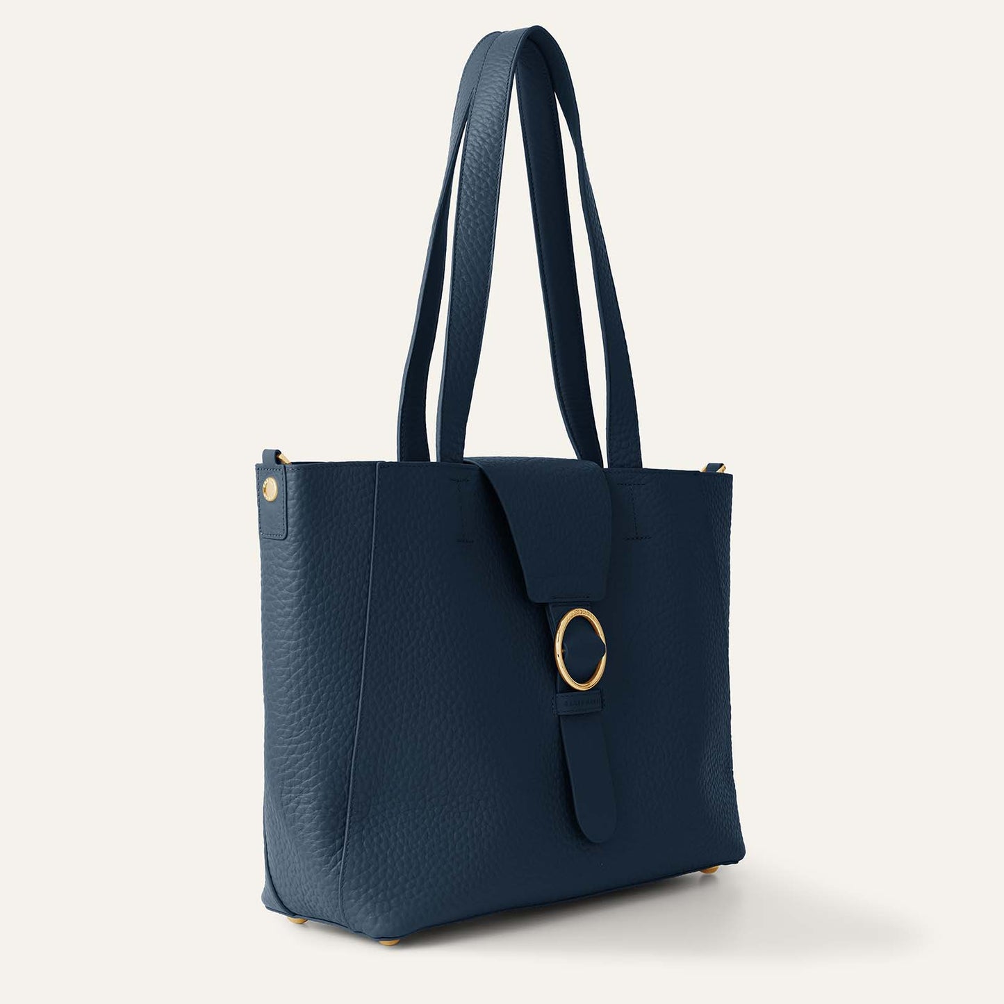 Sarah Tote - Bicouture | Navy Bicouture with Gold hardware