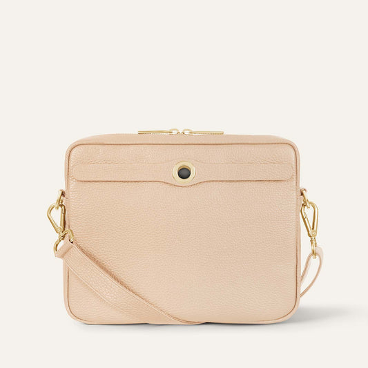 Mia Crossbody | Nude with Gold hardware