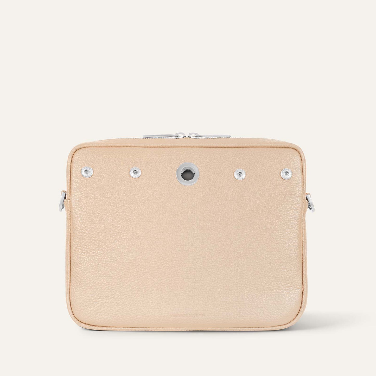 Mia Crossbody | Nude with Silver hardware