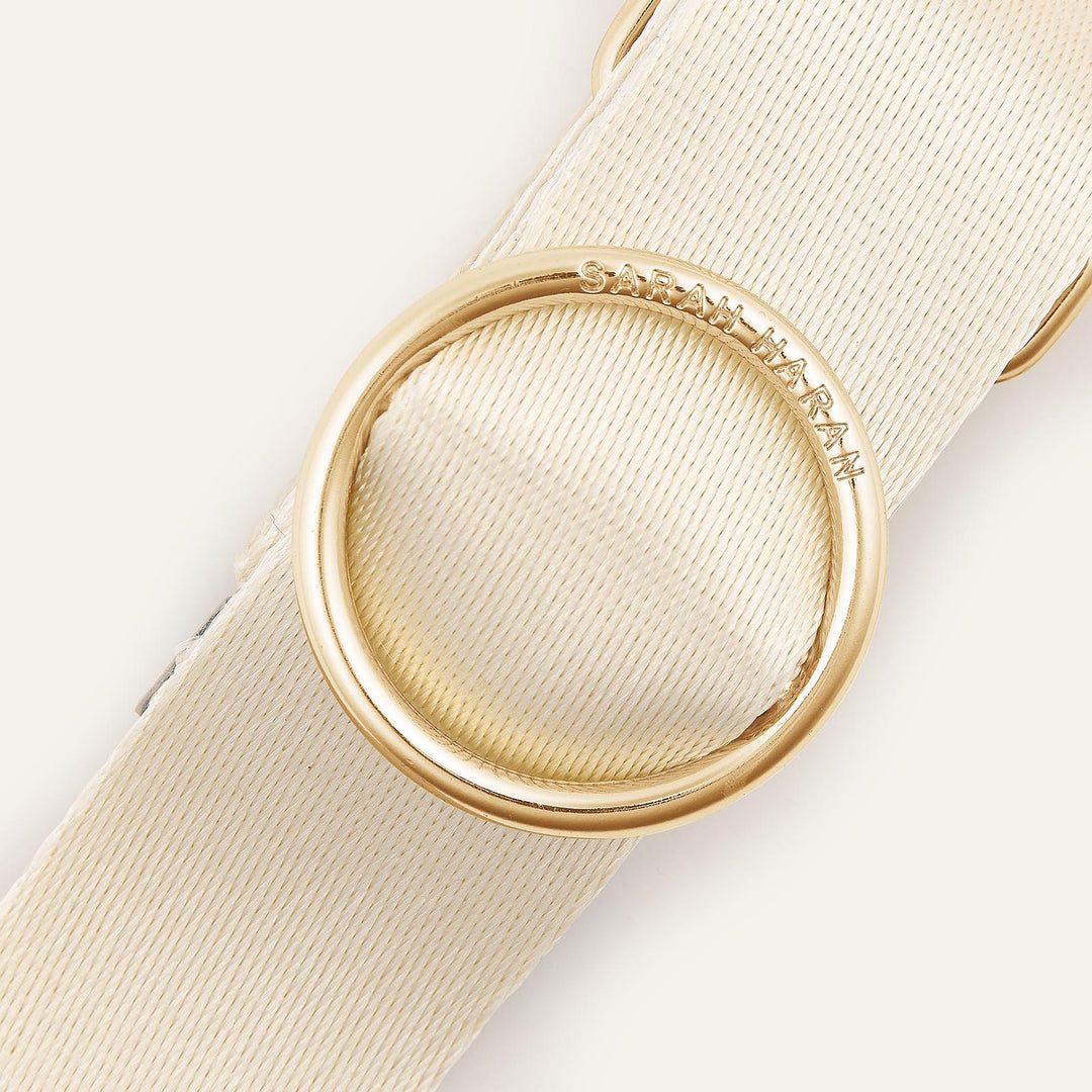 Oyster Sarah Haran River Strap with Gold hardware detail| N39-G