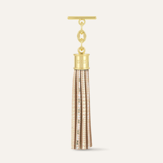 Capsule Tassel Classic | Plaid Gold with Gold hardware