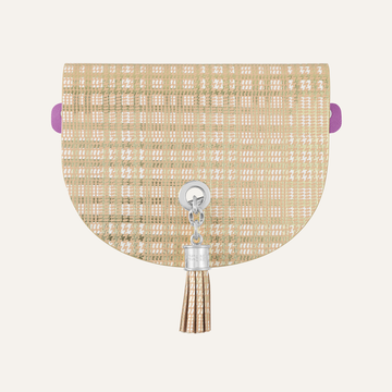 Flap Set Universal | Plaid Gold with Silver hardware