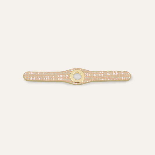 Deco Mini | Plaid Gold with Gold hardware