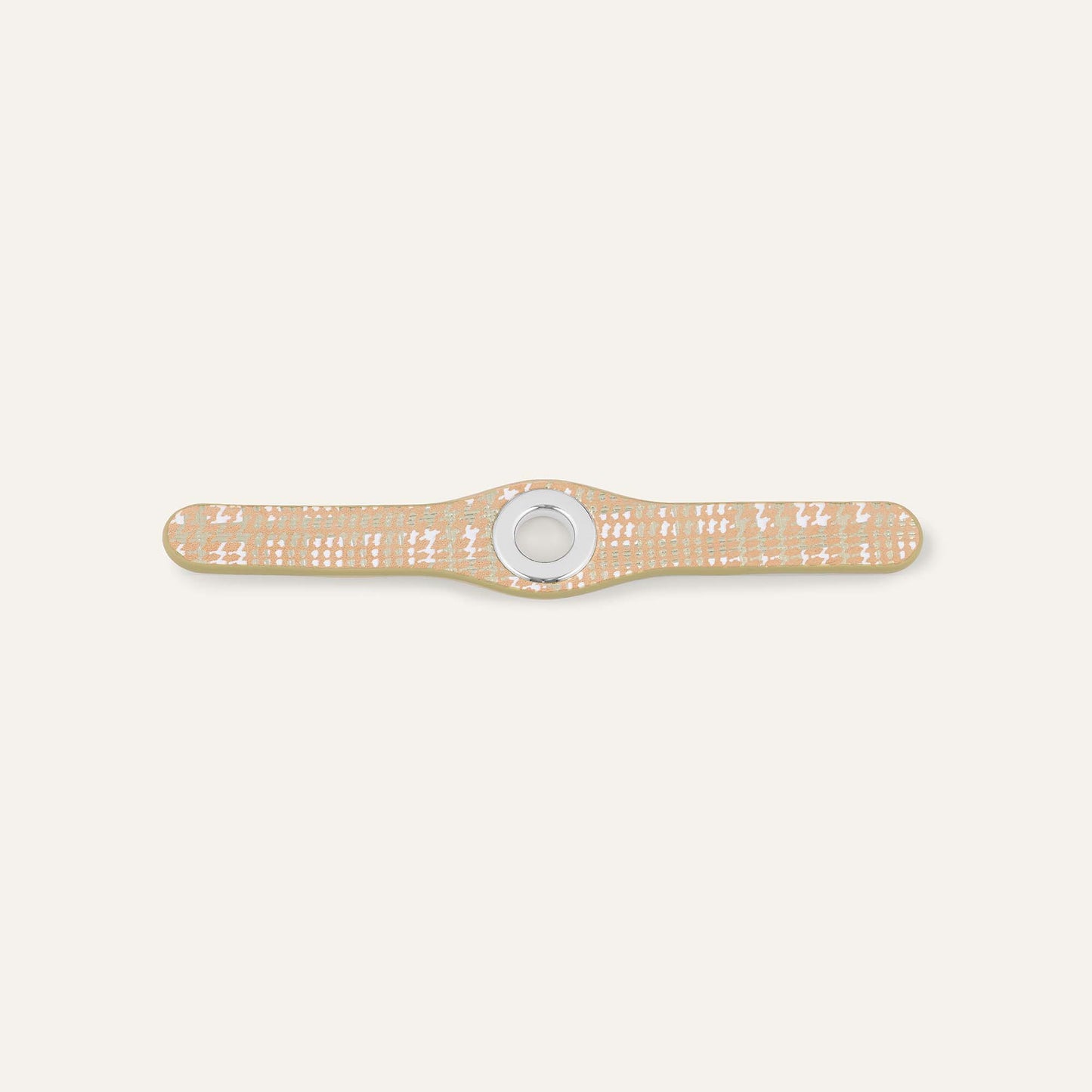 Deco Mini | Plaid Gold with Silver hardware