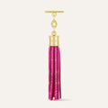 Capsule Tassel | Paradise Petal with Gold hardware