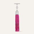 Capsule Tassel | Paradise Petal with Silver hardware