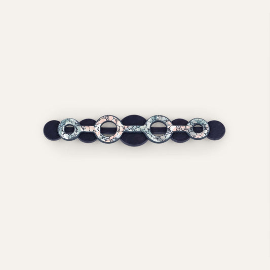 Deco Duo Mini | Peach Mosaic with Gold hardware