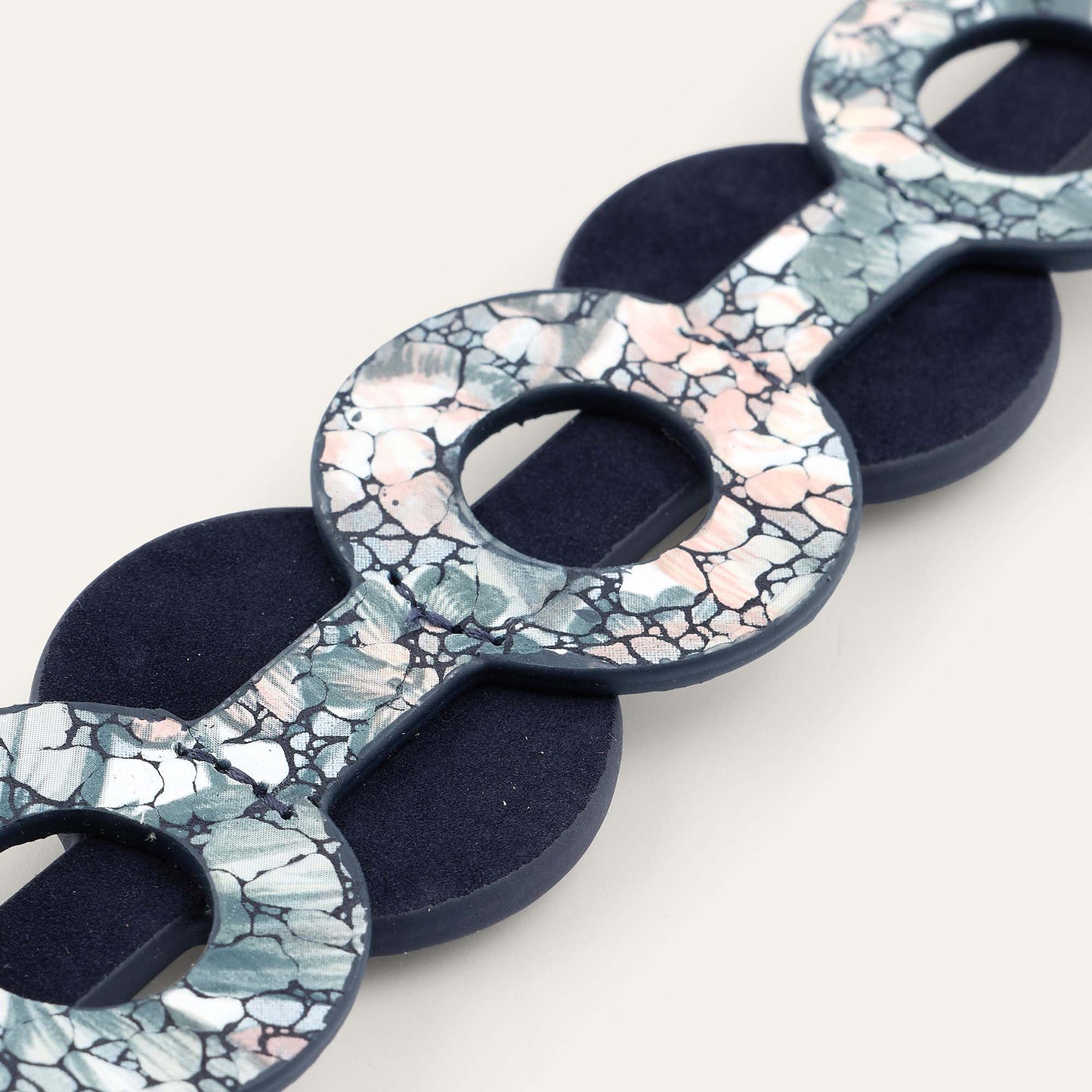 Deco Duo Classic | Peach Mosaic with Gold hardware