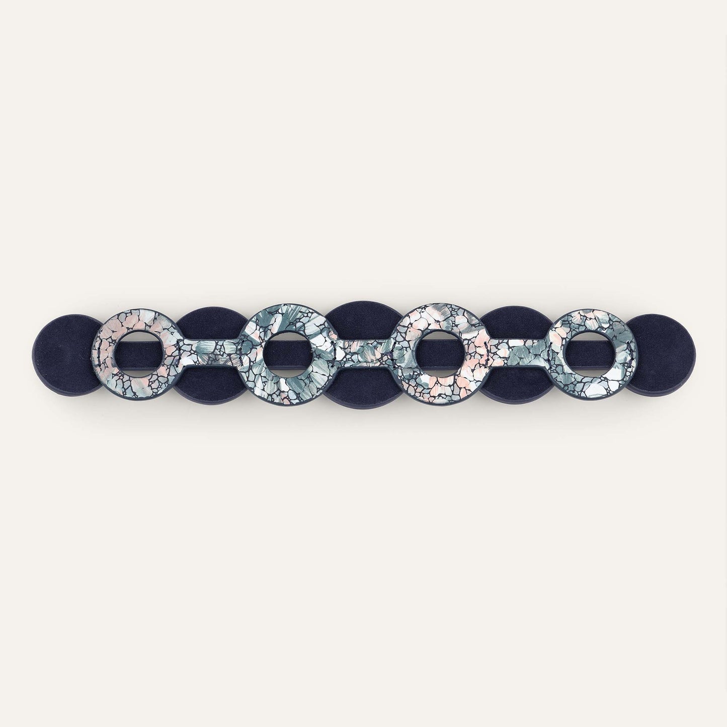 Deco Duo Classic | Peach Mosaic with Gold hardware