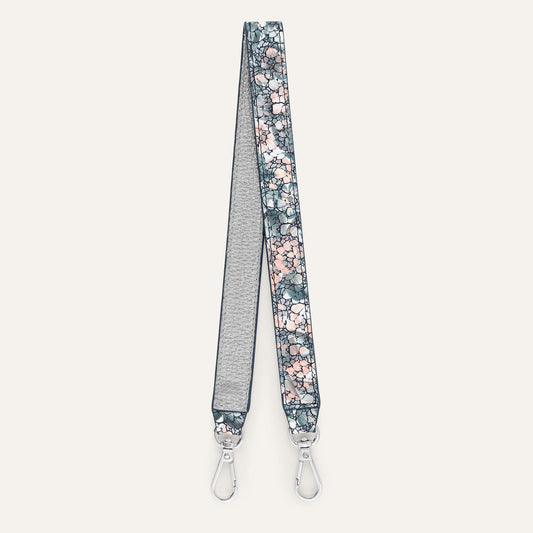Grabette Handle | Peach Mosaic with Silver hardware