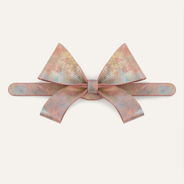 Bijoux Bow Classic | Peach Strokes with Gold hardware