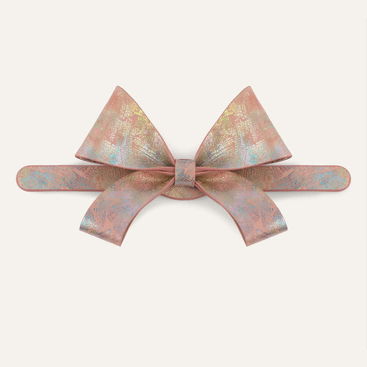 Bijoux Bow Classic | Peach Strokes with Gold hardware